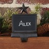 Park Designs Black Chalkboard Stocking Hanger 5"H - 2 of 3