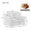 NicBex Chenille Oversized Accent Chair,Upholstered Living Room Chairs with Mid-Height Backrest,Modren Armchair,Accent Chairs for Living Room - 3 of 4