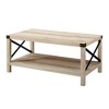 Sophie Rustic Industrial X Frame Coffee Table - Saracina Home - 4 of 4