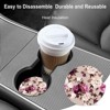 TruAIR Absorbent Ceramic Car Coasters, 2 Pack Cup Holder Inserts - 2 of 4