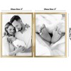 Americanflat Hinged Picture Frame with Shatter-Resistant Glass - Metal Picture Frame Displays Two Photos - 2 of 4