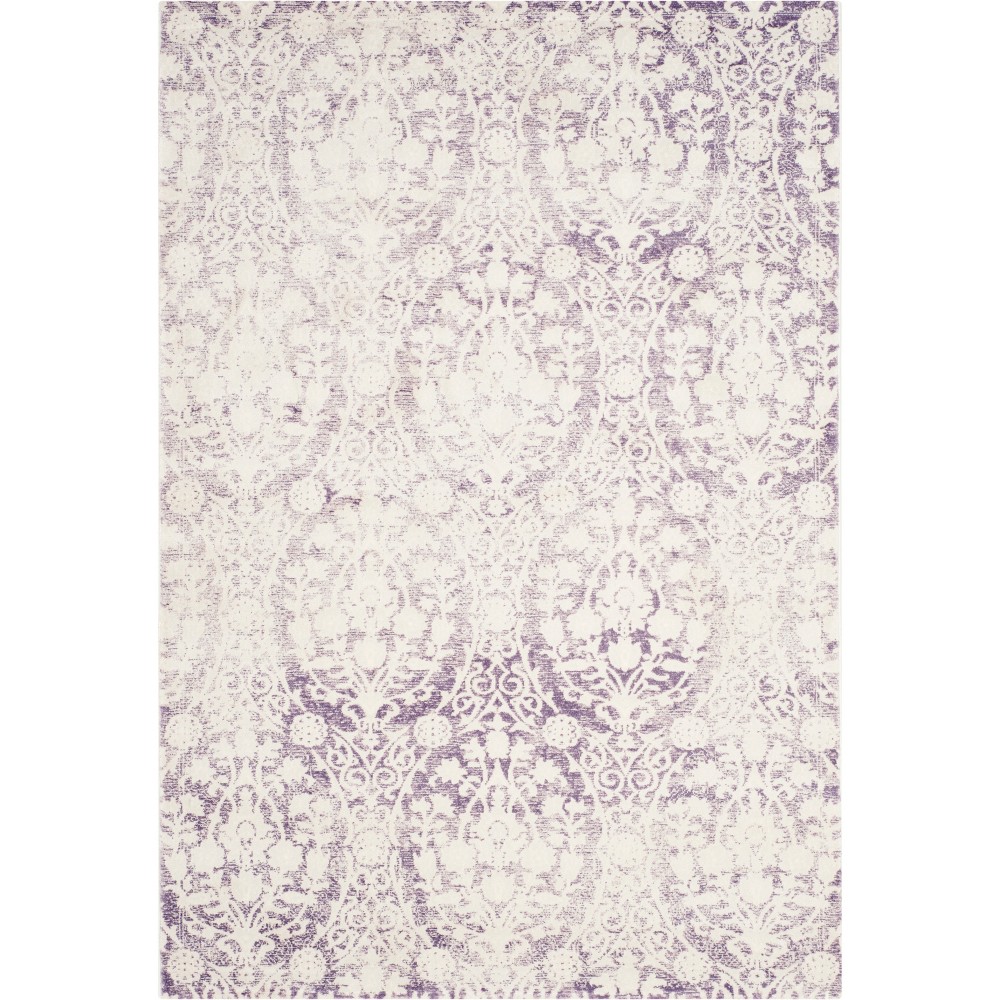3'x5' Medallion Loomed Accent Rug Lavender/Ivory - Safavieh