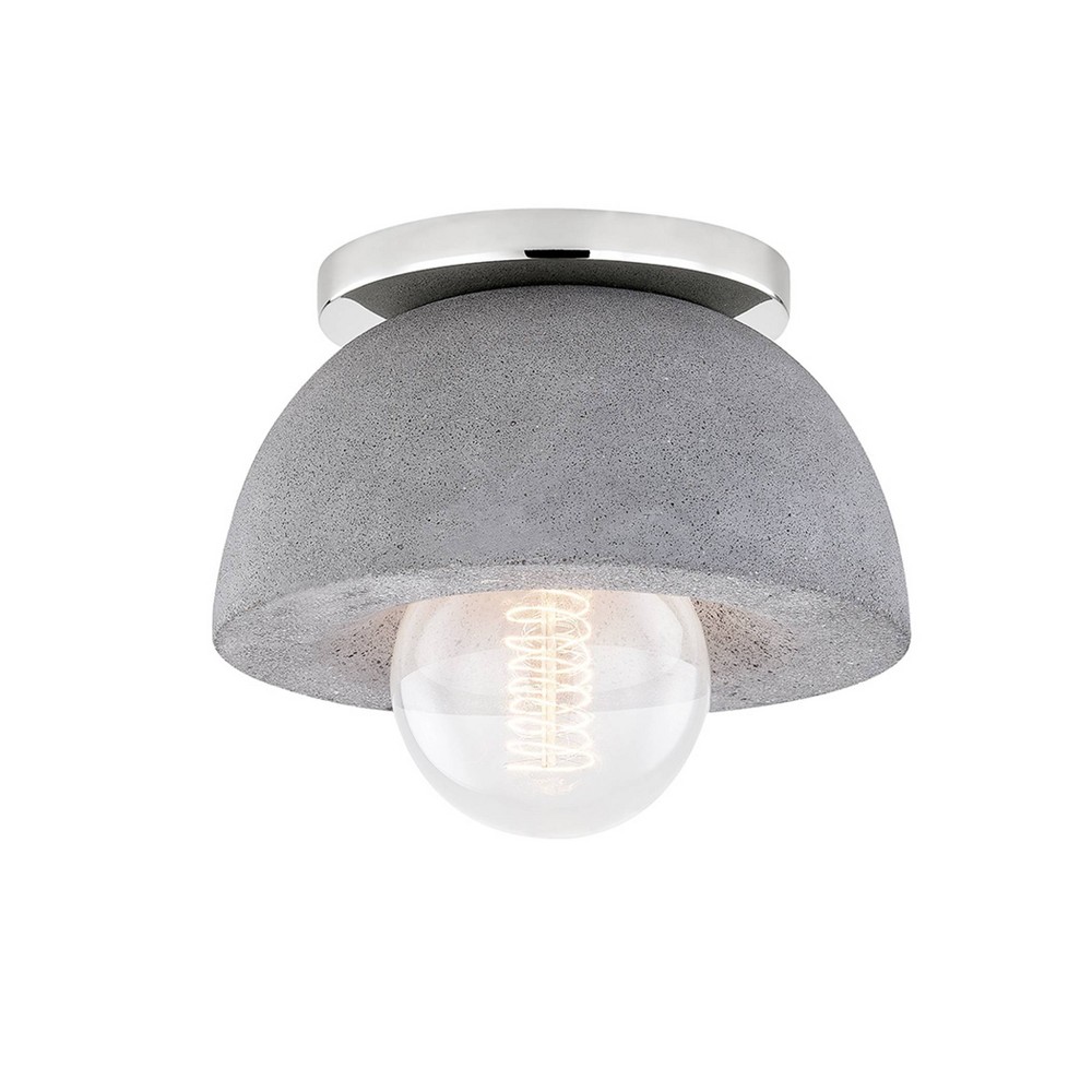 UPC 806134000073 product image for 1 Light Poppy Flush or Wall Mount Polished Nickel - Mitzi by Hudson Valley | upcitemdb.com