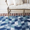 7'10" x 10' Felix Modern Geometric Rectangular Indoor/Outdoor Rug Blue - Balta Rugs: Stain-Resistant, OEKO-TEX Certified - 2 of 4