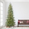 Puleo 9' Pre-Lit Artificial Cypress Christmas PE Tree with LED Rice Lights - 2 of 4