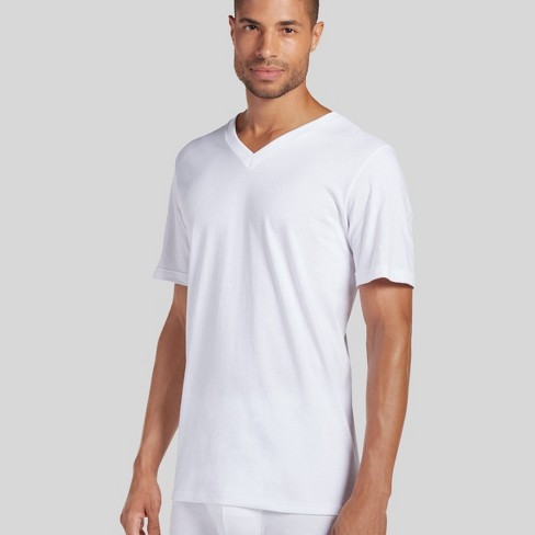 Jockey Generation™ Men's Tall Cotton V-neck Undershirt 2pk - White