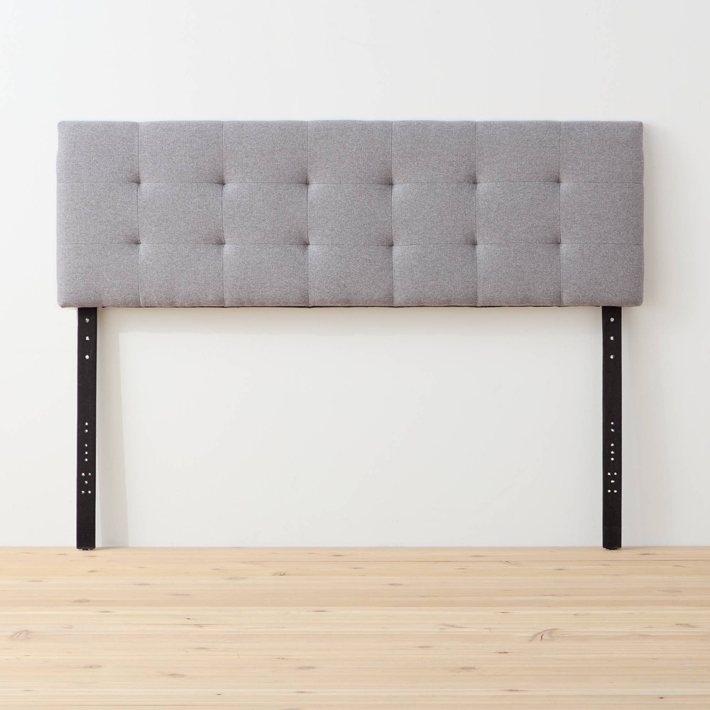 Photos - Bed Frame Twin/Twin XL Emmie Adjustable Upholstered Headboard with Square Tufting St