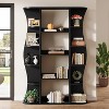 Hommoo 5-Tier Floor Standing Bookshelf Black - 2 of 4