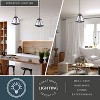 VAXCEL Tremont Crystal Black Urban Loft Pendant Light Lantern Clear Glass - 3 of 4