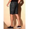 INSPIRE CHIC Men's Metallic Above Knee Clubwear Sparkly Sequins Shorts - 3 of 4