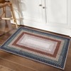 Indoor Modern Machine Washable Geometric Bordered Area Rugs - Soft Non Slip Floor Carpet for Home Office - 4 of 4