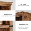 3 Tier Bookcase, Farmhouse Book Shelf with Storage - 4 of 4