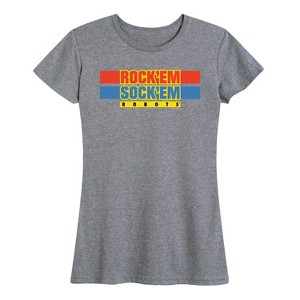 Women's - Rock 'Em Sock 'Em Robots - Worlds Only Boxing Robots Short Sleeve Graphic T-Shirt - 1 of 4