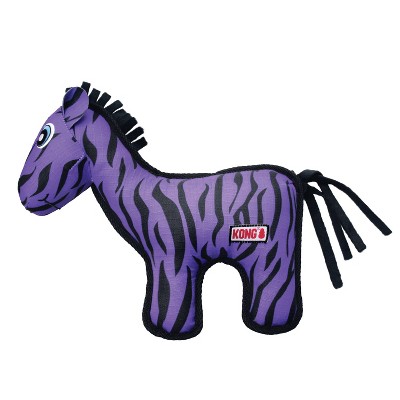 KONG Ripstop Zebra Dog Toy - Purple