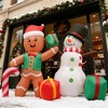 Itopfox 6ft Inflatable Christmas Decoration Gingerbread Man Snowman Gift Box Built-in LED Lights for Outdoor Indoor Lawn Garden 1 Piece - 3 of 4