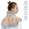 Weighted Heating Pad for Neck and Shoulders, Large 22"x19" Electric Pad for Fast Pain Relief, Deep Pressure Therapy for Neck Pain and Cramps - 4 of 4