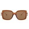 Salvatore Ferragamo SF 913S 210 Womens Square Sunglasses Brown 55mm - 2 of 3