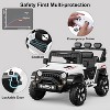 Red 12V Kids Ride On Car With Parental Remote Control Bluetooth Led Lights Music And Three Speed Modes For Toddlers Red - 2 of 4