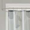 Cabrillo Geometric Print Microfiber Shower Curtain - Gray: Madison Park, Polyester, Buttonhole Top, Easy Care - image 3 of 4