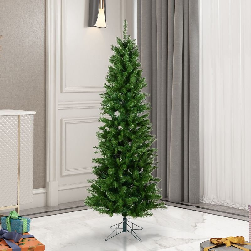 Vickerman Salem Pencil Pine Artificial Christmas Tree, 4 of 5