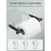 Cobbe Wall Mounted Brushed Nickel & Black Toilet Paper Holder, Double Post Pivoting Bathroom Toilet Paper Roll Holder, SUS 304 Stainless Steel - 4 of 4