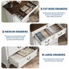 7 Drawers Dresser for Bedroom, Farmhouse 50" Tall Wood Chest of Drawers with Rustic Handle, Jewelry Storage Dressers Organizer for Bedroom, Hallway - 3 of 4