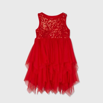 4t red dress