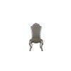 St of 2 22" Dresden PU Dining ChairsVintage Bone White - Acme Furniture - 2 of 4