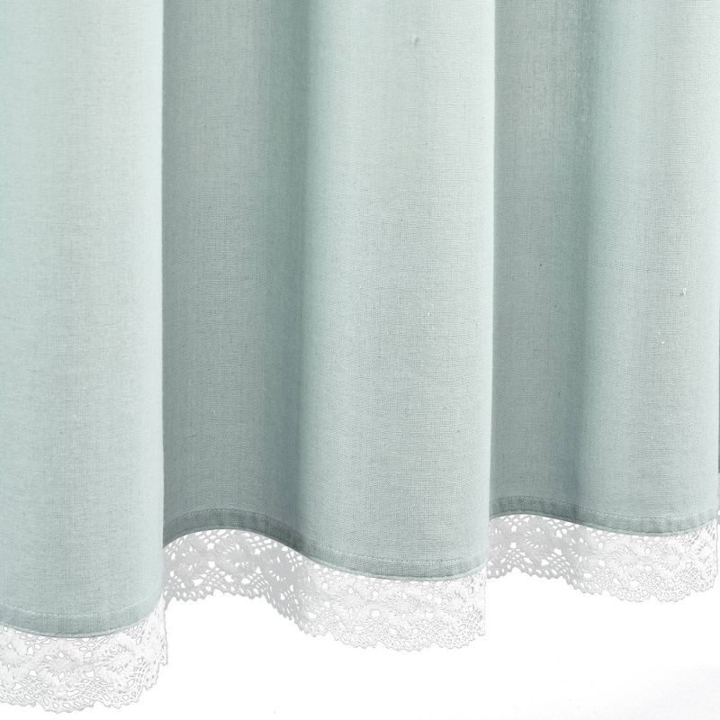 Rosalie Shower Curtain Blue - Lush D&#233;cor, 5 of 8