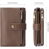 FATMOON Women’s Wallet - RFID Blocking Leather Wallet with Detachable Wristlet 17 Card Slots & Zippered Pockets–for Everyday, Travel - 3 of 4