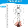 Unique Bargains Stainless Steel Outdoor Furniture Accessories Fitness Hammock Swing Chair Hanging Chains 2 Pcs - 2 of 4