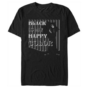 Men's Wednesday Black is My Happy Color T-Shirt - 1 of 4