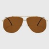 Anna-Kaci Women's Retro Aviator Sunglasses Gold Frame - 2 of 4