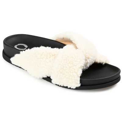 Journee Collection Women's Dalynnda Slipper Cream 6.5