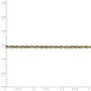 Black Bow Jewelry 2.5mm, 10k Yellow Gold Lightweight D/C Rope Chain Bracelet - 4 of 4