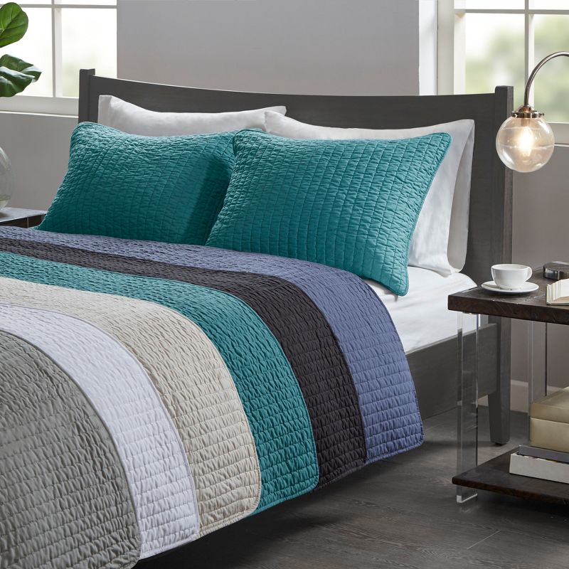 Madison Park Mitchell Reversible Coverlet Set, 6 of 16