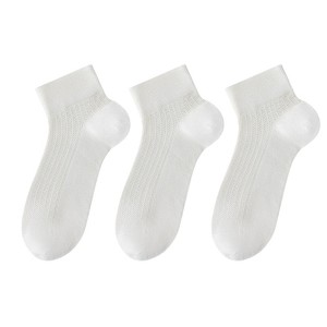 Anna-Kaci 3-Pack Women's Cotton Ankle Socks Breathable Odor Free Cooling Comfort - 1 of 4