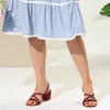 Allegra K Women's Open Toe Strappy Slingback Chunky Heels Slide Sandals - 2 of 4