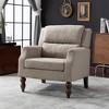 YOUNIKE 30.31” W Oversized Accent Chair Velvet Upholstered Armchair Single Office Chair With Solid Wood Legs for Living Room/Bedroom - 3 of 4