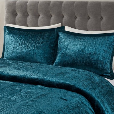 Teal Microfiber Down Alternative 5-Piece Bedspread Set