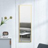 PAGED Rectangle Wall Mounted Full Length Mirror, Leaning Floor Full Body Mirror with Meatl Frame,Suitable for Bedroom - 2 of 4