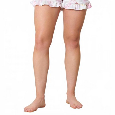 Women's Satin Ruffle Pajama Shorts - FANTASTIC FAWN