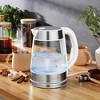 Speed-Boil Electric Kettle 1.7L Coffee & Tea Boiler 1500W, Borosilicate Glass, Wide Opening, Cool Touch Handle, Boil Dry Protection - 2 of 4