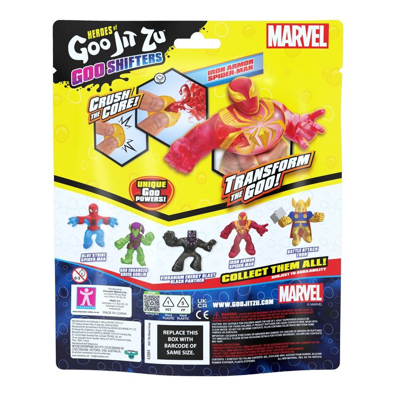 Goo Jit Zu Iron Armor Spider-Man Hero Pack Figure, 4 of 9
