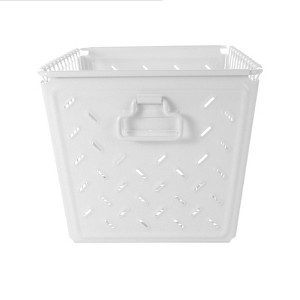 Spectrum Diversified Macklin Medium Basket White: Metal Utility Storage, Portable Organization, 17.5" Depth, No Assembly - 1 of 4