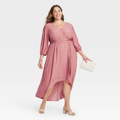 plus size wrap maxi
