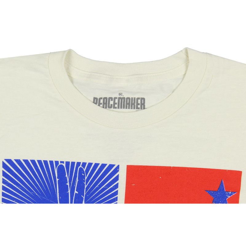 DC Comic Men's Peacemaker Five Block Colorful Graphic Print T-Shirt Adult, 3 of 4
