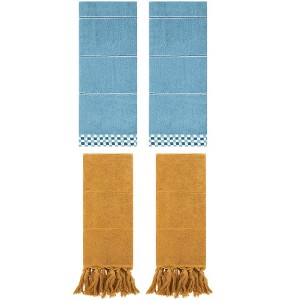 REGALWOVEN 4 Pcs Bathroom Hand Towel 14" x 30" - 1 of 4
