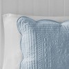 Sapphtopaz 3-Piece Reversible Scalloped Edge Quilt Set & Shams, Cottage/Country Style Queen Sheet Set (1 Quilt, 2 Pillow Shams) - 4 of 4
