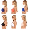 Just Intimates Crochet Lace Back Bras for Women (Pack of 6) - 3 of 4